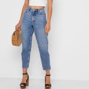 Iconic Topshop  petite Moto Mom jeans size 25 length 32 👖 In light fade blue